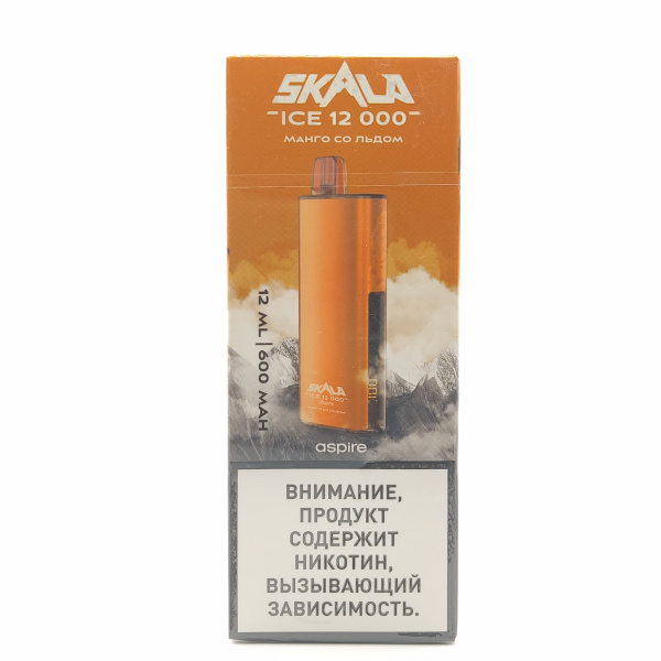 ЭС SKALA ICE 12000 с ароматом Манго со льдом , 20мг/см3, 12 мл.