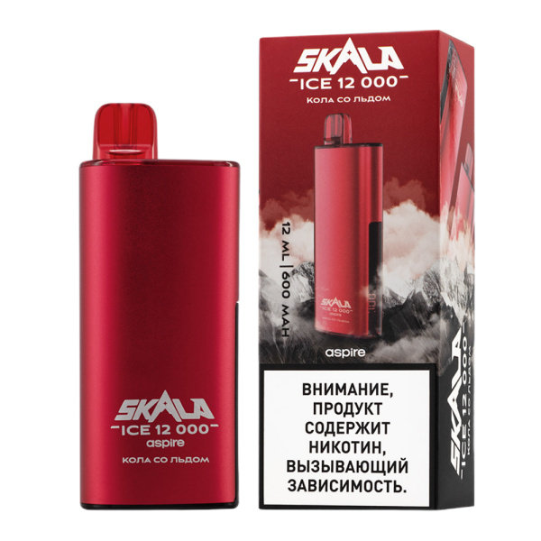 ЭС SKALA ICE 12000 с ароматом Колы со льдом , 20мг/см3, 12 мл.