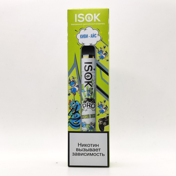 Одноразовая электронная система доставки никотина ISOK PRO 2000 Киви Айс