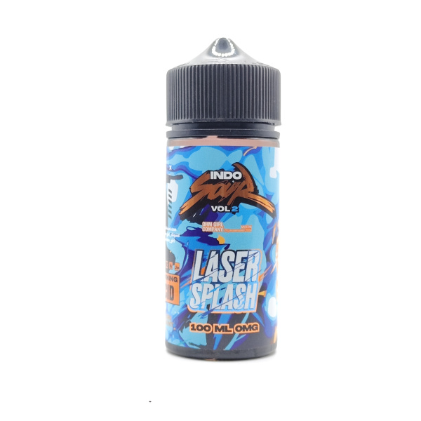 Безникотиновая жидкость для ЭСДН Indo Sour, с ароматом Laser Splash, объём: 100 см3, содержание никотина: 0 мг/см3