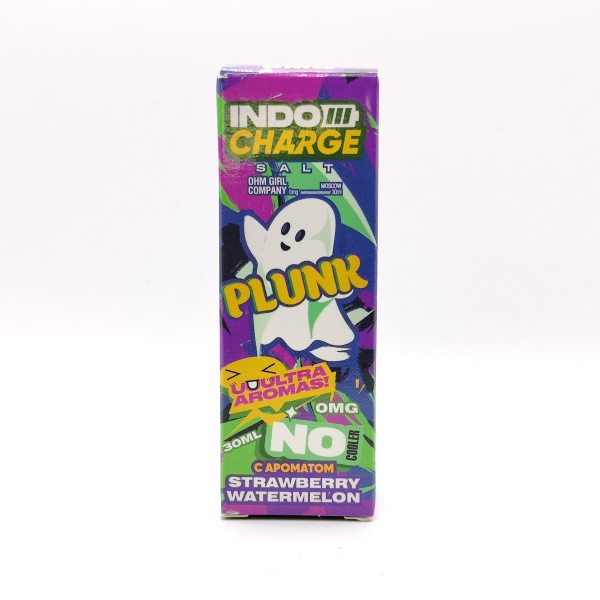 Безникотиновая жидкость для ЭСДН Indo Charge NO Cooler, с ароматом Plunk, объём: 30 см3, содержание никотина: 0 мг/см3